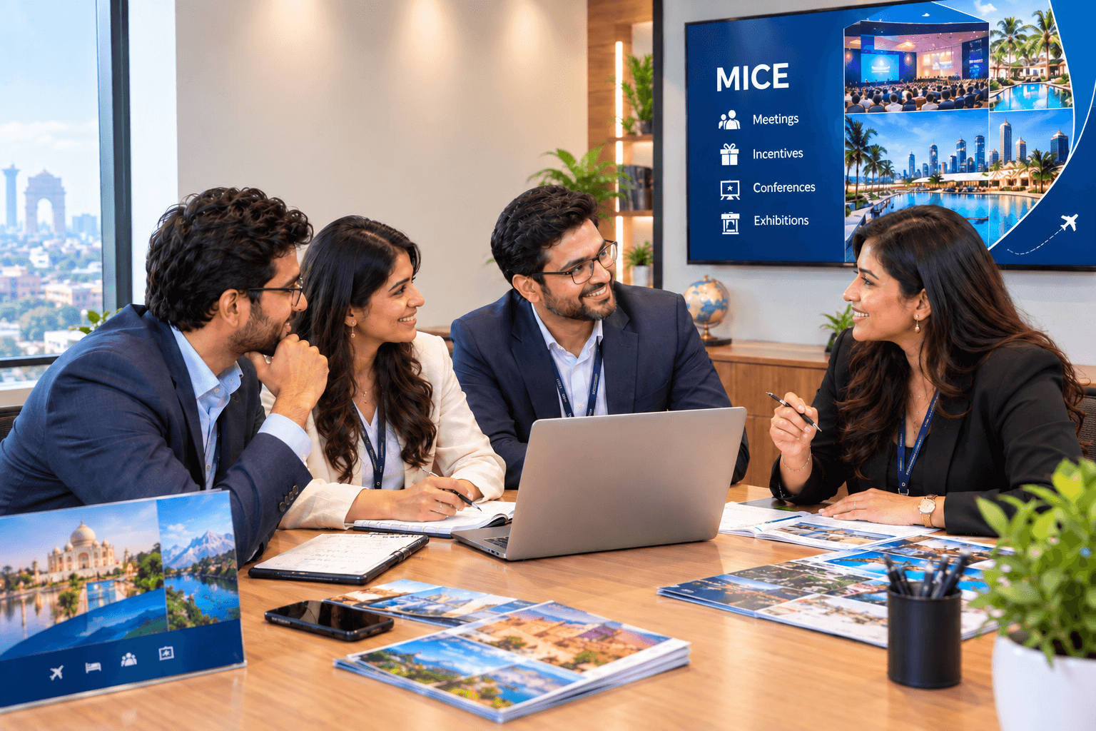 GetSetGo Relationship Manager discussing MICE and corporate travel planning with clients