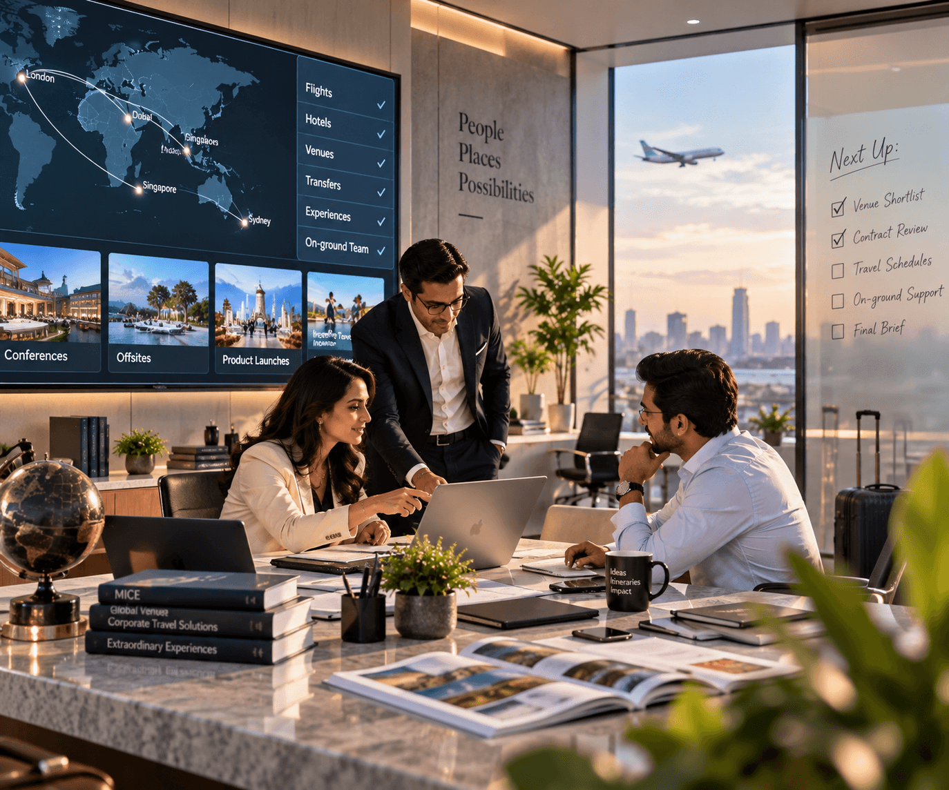 GetSetGo MICE team coordinating corporate travel programme planning